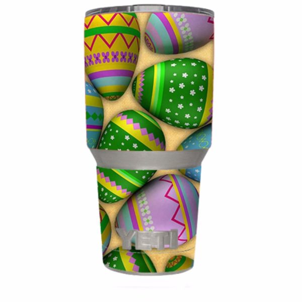 Easter Eggs Painted Yeti 30oz Rambler Tumbler Skin Sale