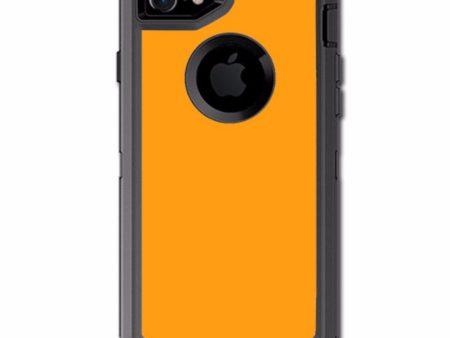 Solid Orange Otterbox Defender iPhone 7 or iPhone 8 Skin Fashion